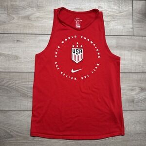 Women's XS Red Nike‎ US WNT 2019 FIFA World Cup Champions Tank Top Tomboy W52787